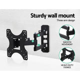 Artiss Full Motion TV Wall Mount for 17-42 LED LCD Screens with Strong Three-Arm Support
