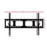 Artiss Heavy-Duty TV Wall Mount for 42-90 LED LCD Screens - Slim Low Profile with Tilt Function - Front View