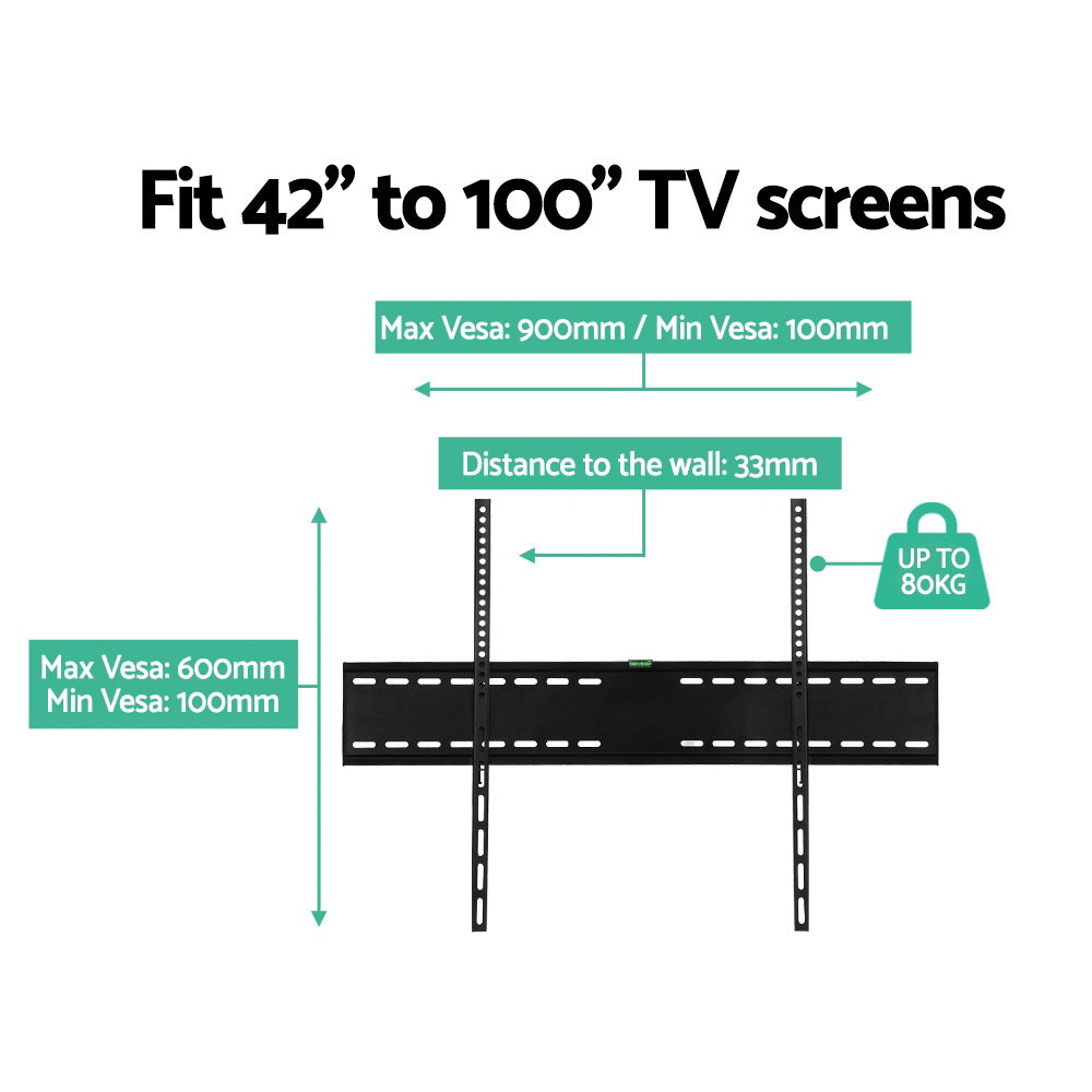 Universal Artiss TV Wall Mount Bracket for 42-100 Screens