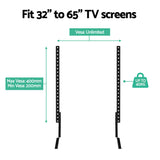 Artiss TV Stand Mount Bracket for 32-65 Universal Pedestal Tabletop Desktop - Close-Up Angle