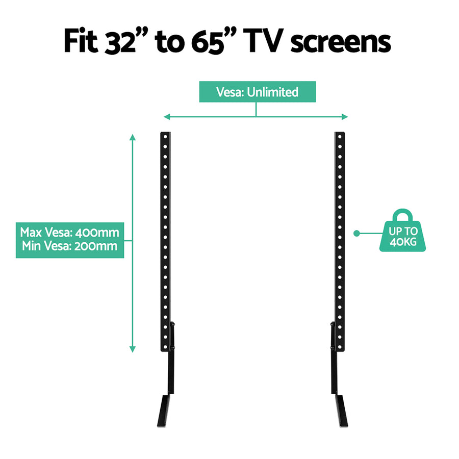 Artiss TV Stand Mount Bracket for 32-65 Universal Pedestal Tabletop Desktop