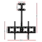 Artiss Full Motion Ceiling & Wall Mount Bracket for 32-75 LED LCD TVs - Front View
