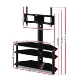Artiss TV Stand Mount Bracket for 32-60 LED LCD 3 Tiers Storage Floor Shelf - Top-Down View