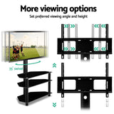 Artiss TV Stand Mount Bracket for 32-60 LED LCD 3 Tiers Storage Floor Shelf - Close-Up Angle