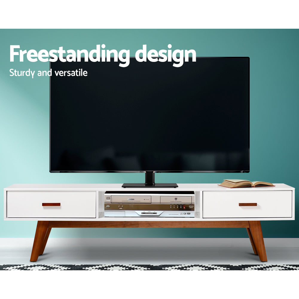 Sleek Swivel TV Stand Mount for 32-55 LED LCD - Tempered Glass & Metal Design