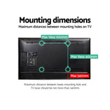 Artiss Swivel Tabletop TV Stand Mount for 32-70 LED LCD Plasma Screens - 45-Degree Angle