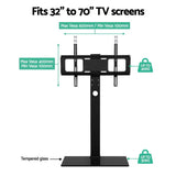 Artiss TV Stand Mount Bracket for 32-70 LED LCD Glass Storage Floor Shelf