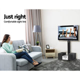 Artiss TV Stand Mount Bracket for 32-70 LED LCD Glass Storage Floor Shelf - Rear View