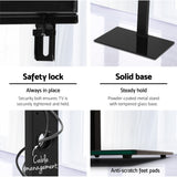 Artiss TV Stand Mount Bracket for 32-70 LED LCD Glass Storage Floor Shelf - Low Angle