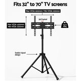 Artiss TV Stand Mount Bracket for 32-70 LED LCD Tripod Floor Shelf Universal - Top-Down View