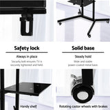 Artiss Mobile TV Stand for 32-65 TVs Mount Bracket Portable Shelf Trolley Cart