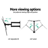 Artiss Full Motion TV Wall Mount for 24-50 LED LCD Screens with Strong Three-Arm Support