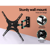 Artiss Full Motion TV Wall Mount for 24-50 LED LCD Screens with Strong Three-Arm Support - 45-Degree Angle