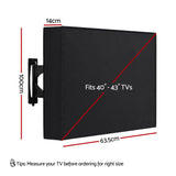 Artiss 40-43 Inch TV Cover Waterproof Outdoor Patio Flat Television Protector - Side View