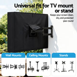 Artiss 40-43 Inch TV Cover Waterproof Outdoor Patio Flat Television Protector - 45-Degree Angle