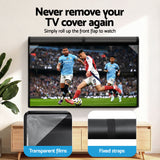 Artiss 55-58 Inch TV Cover Waterproof Outdoor Patio Flat Television Protector - Low Angle