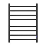 Devanti Heated Towel Rail 8 Square Bars with Timer Electric Heater Warmer Rack