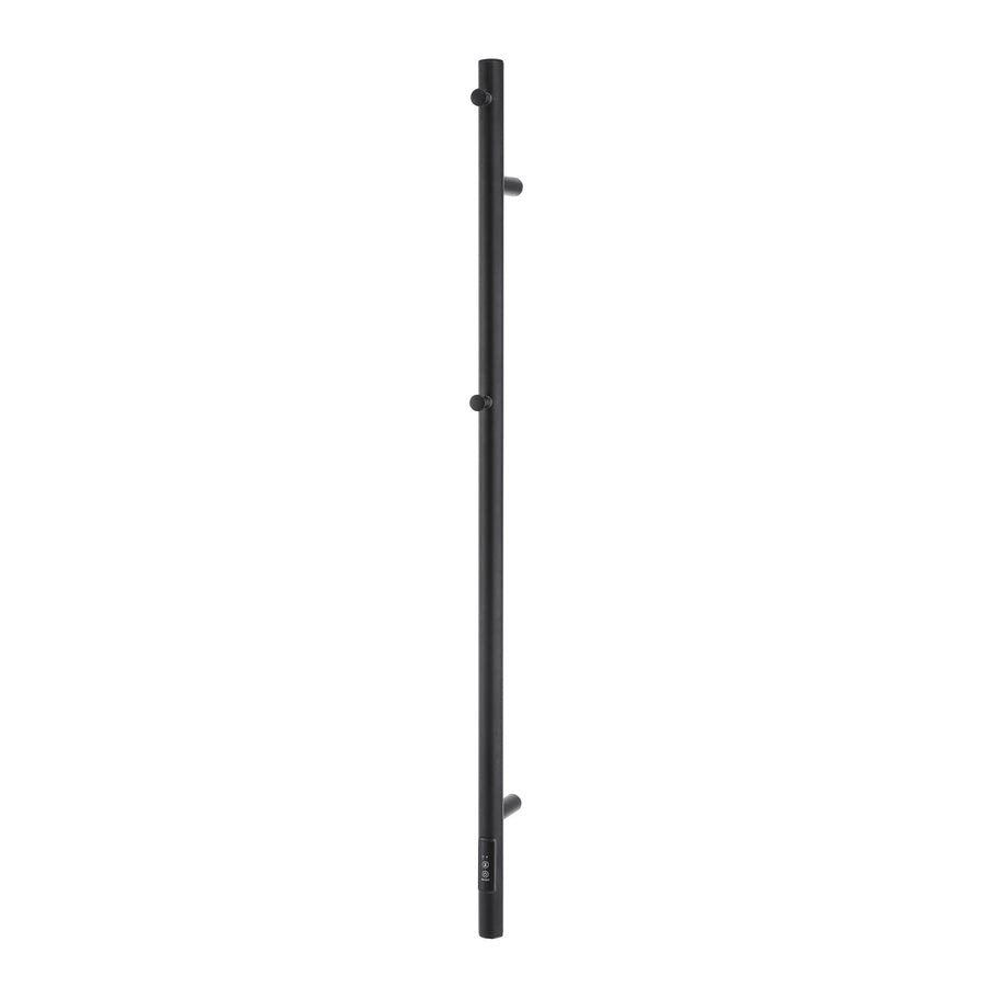 Devanti Heated Towel Rail with Timer Vertical Electric Heater Warmer Rack Black