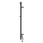 Devanti Heated Towel Rail with Timer Vertical Electric Heater Warmer Rack Black