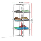 Devanti Electric Heated Towel Rail Rack 30 Bars Foldable Clothes Dry Warmer - Front View