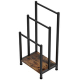 3 Tier Towel Rack Rail Freestanding Holder Bathroom Organizer Laundry Drying Bar - Side View