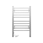 Devanti Electric Heated Towel Rail Rack 10 Bars Freestanding Clothes Dry Warmer