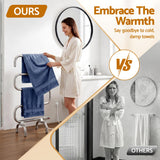 Devanti Electric Heated Towel Rail Rack 5 Bars Freestanding Clothes Dry Warmer