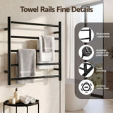 Devanti Electric Heated Towel Rail Rack 5 Bars Wall Mounted Clothes Dry Warmer