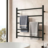 Devanti Electric Heated Towel Rail Rack 5 Bars Wall Mounted Clothes Dry Warmer