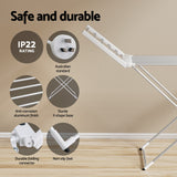 Devanti Foldable Electric Heated Towel Rail Rack with 24H Timer - Rear View