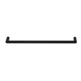 Towel Rail Rack Holder Single 600mm Wall Mounted Stainless Steel Black - Side View