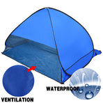 Pop Up Portable Beach Canopy Sun Shade Shelter Blue