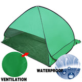 Pop Up Portable Beach Canopy Sun Shade Shelter Tent Green - Front View
