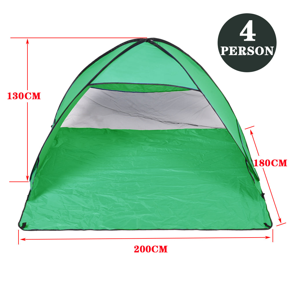 Pop Up Portable Beach Canopy Sun Shade Shelter Green