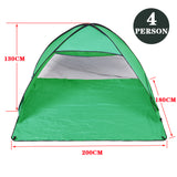 Pop Up Portable Beach Canopy Sun Shade Shelter Green - 45-Degree Angle