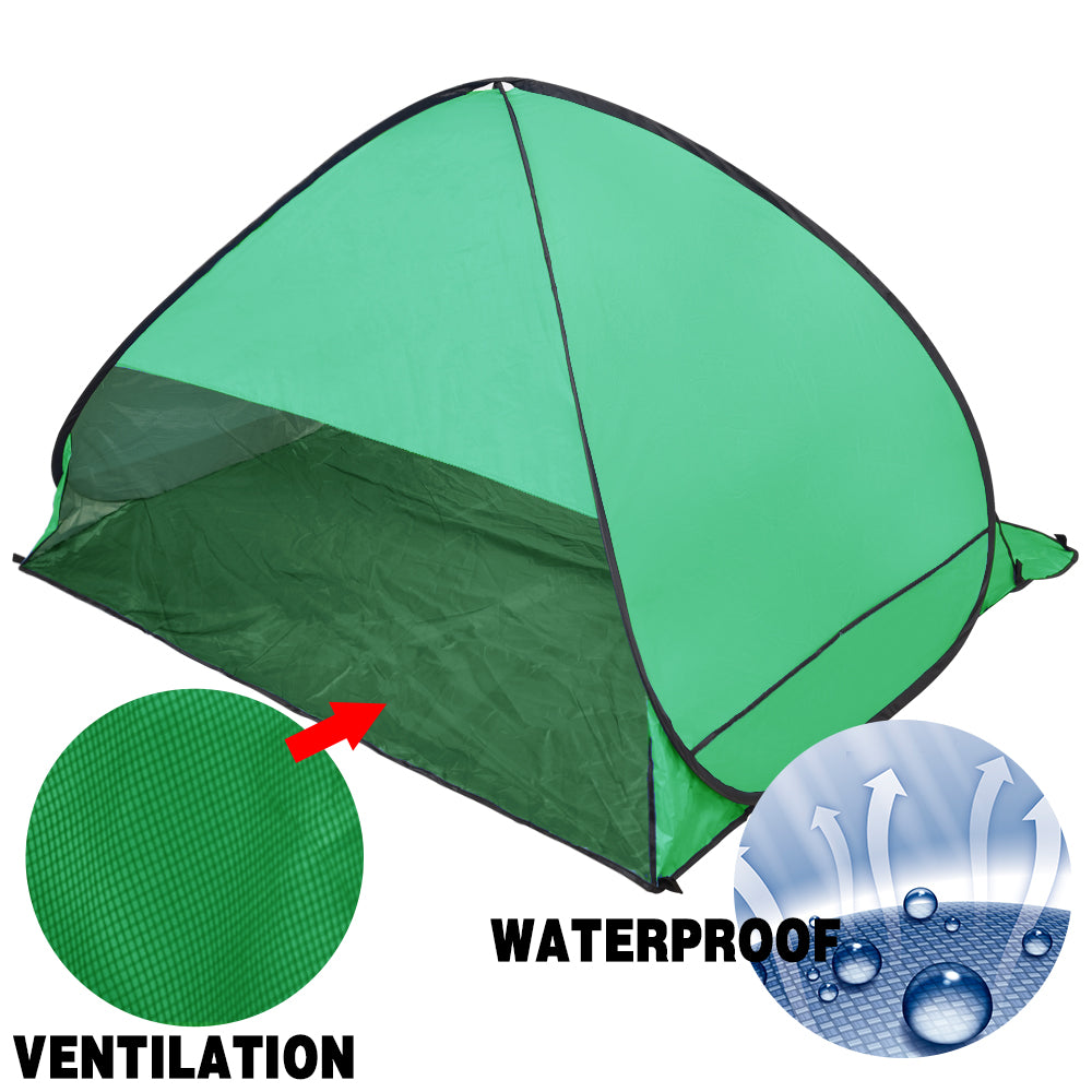 Pop Up Portable Beach Canopy Sun Shade Shelter Green
