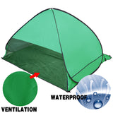 Pop Up Portable Beach Canopy Sun Shade Shelter Green - Front View
