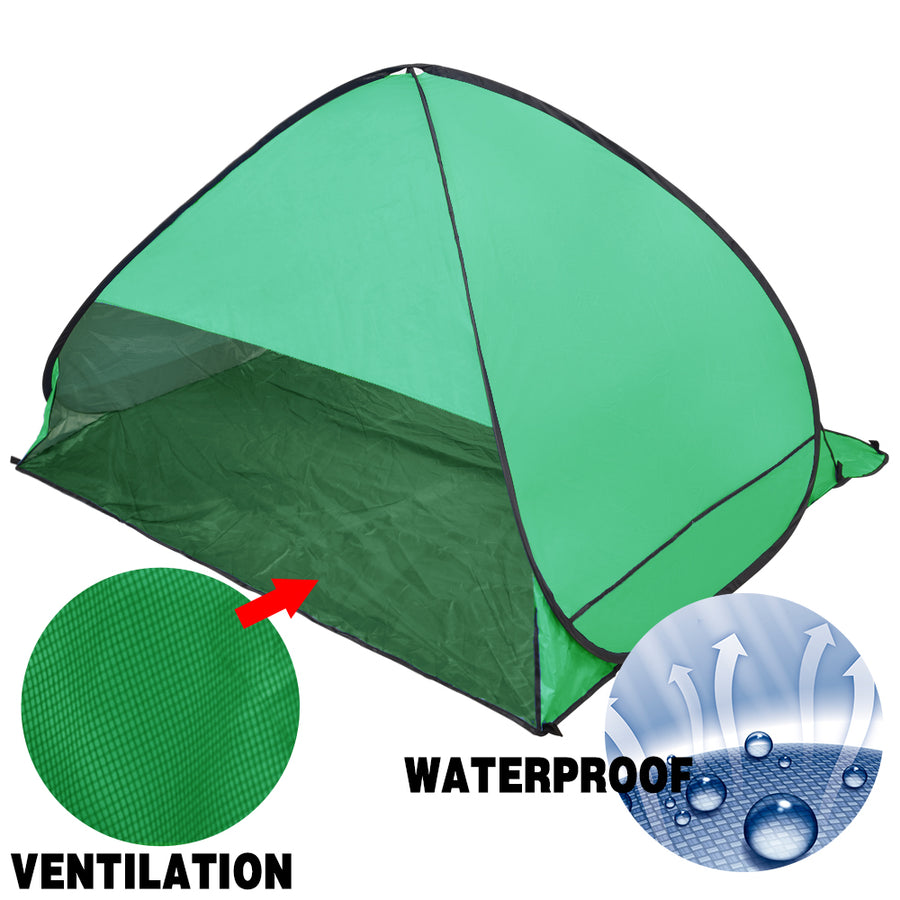 Pop Up Portable Beach Canopy Sun Shade Shelter Green