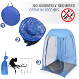 Pop Up Sports Camping Festival Fishing Garden Tent Navy Blue - 45-Degree Angle