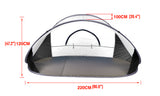 Pop Up Grey Camping Tent Beach Portable Hiking Sun Shade Shelter