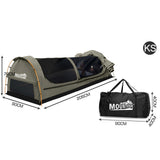 Dome Swag Camping Canvas Tent In Grey