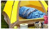 Micro Compact Design Thermal Sleeping Bag Blue - Side View