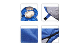 Micro Compact Design Thermal Sleeping Bag Blue - Top-Down View