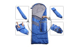Micro Compact Design Thermal Sleeping Bag Blue - 45-Degree Angle