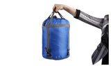 Micro Compact Design Thermal Sleeping Bag Blue - Rear View
