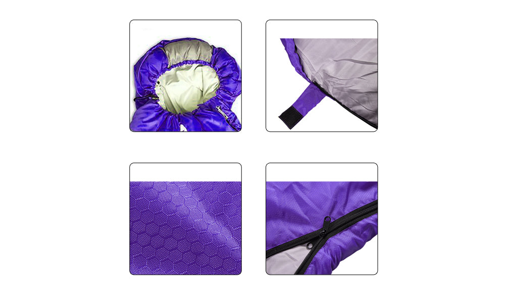 Micro Compact Design Thermal Sleeping Bag Purple
