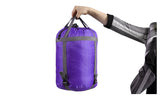 Micro Compact Design Thermal Sleeping Bag Purple - Rear View