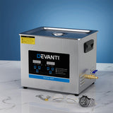 Devanti 10L Industrial Ultrasonic Cleaner with Heater and Timer Function