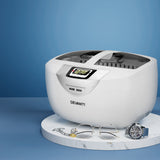 Devanti 2500ml Ultrasonic Jewelry and Glasses Cleaner with Heater and LCD Display