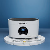 Devanti 600ml Ultrasonic Cleaning Machine with Timer for Jewelry, Eyewear, and More - Top-Down View